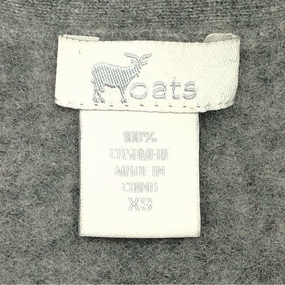 Oats Women's V-Neck Cashmere Button Cardigan Sweater Size XS Gray - Picture 3 of 7